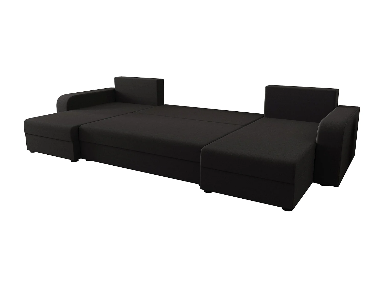 BEDANTE WOHNLANDSCHAFT HEWLET U BIS Sawana 05 Grau mit Schlaffunktion U-Form Sofa mit Stauraum Bettkasten Wohnzimmersofa Couch Sofa Bettsofa Bettkasten Bettcouch