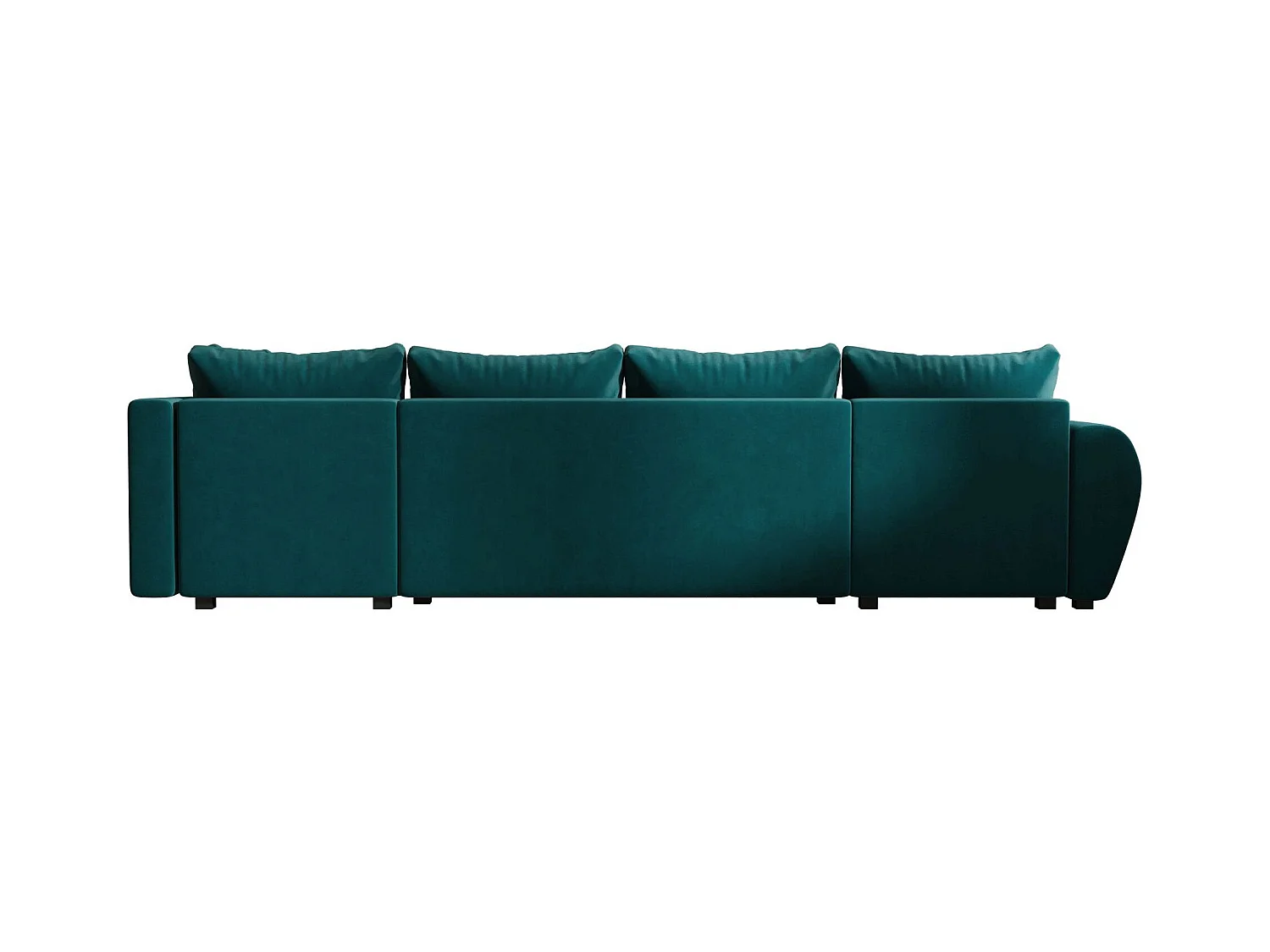 BEDANTE canapé panoramique MOLISA U PLUS Itaka 39 droit turquoise avec fonction de couchage canapé en forme de U