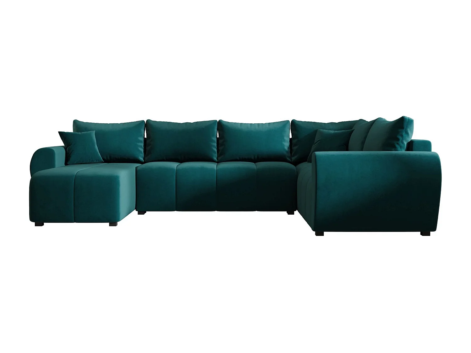 BEDANTE canapé panoramique MOLISA U PLUS Itaka 39 droit turquoise avec fonction de couchage canapé en forme de U