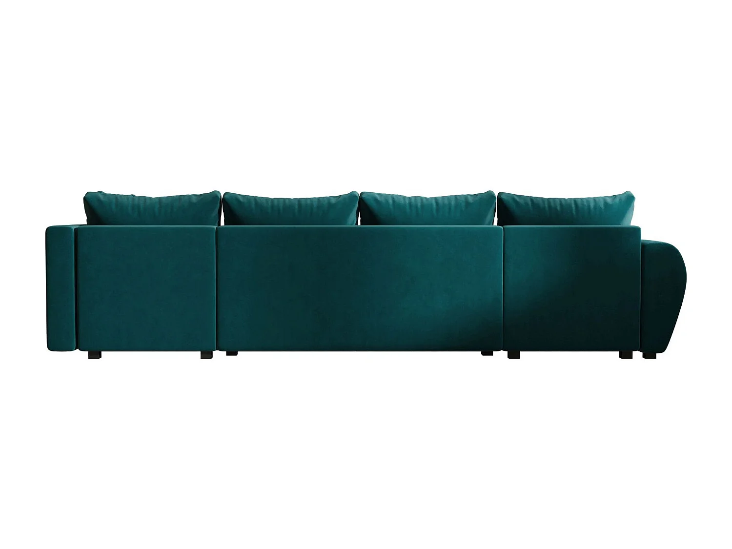 BEDANTE canapé panoramique MOLISA U PLUS Itaka 39 droit turquoise avec fonction de couchage canapé en forme de U