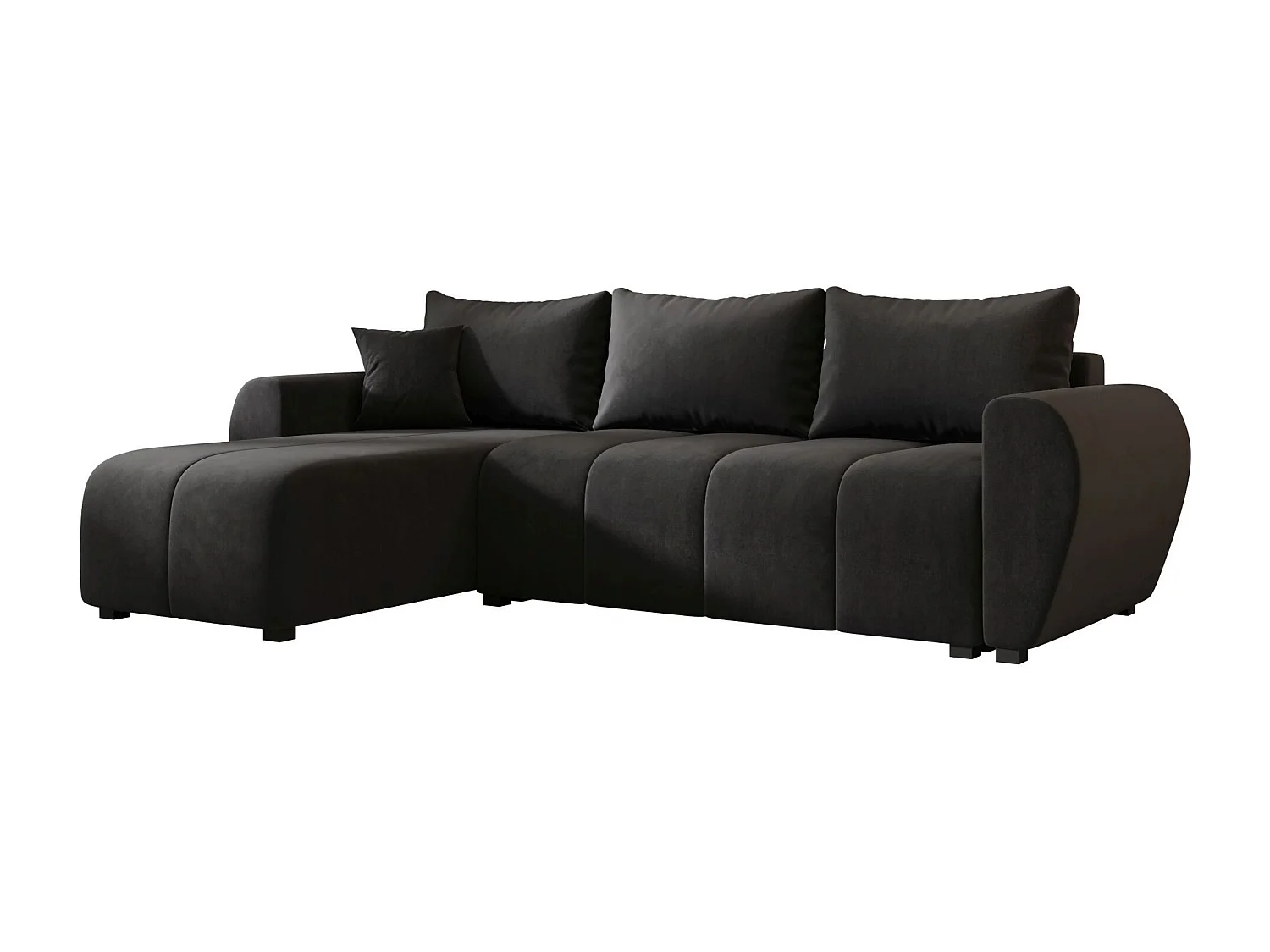 BEDANTE ECKSOFA MOLISA L Itaka 27 Links Grau mit Schlaffunktion L-Form Sofa mit Stauraum Bettkasten Wohnzimmersofa Couch Sofa Bettsofa Bettkasten Bettcouch