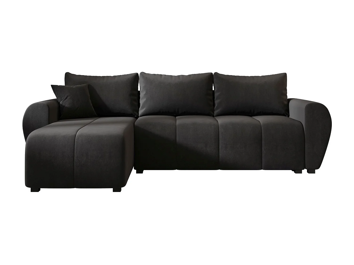 BEDANTE ECKSOFA MOLISA L Itaka 27 Links Grau mit Schlaffunktion L-Form Sofa mit Stauraum Bettkasten Wohnzimmersofa Couch Sofa Bettsofa Bettkasten Bettcouch