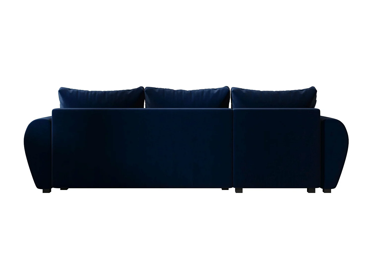 BEDANTE canapé d'angle MOLISA L Itaka 11 gauche Dunkelblau avec fonction de couchage canapé en forme de L