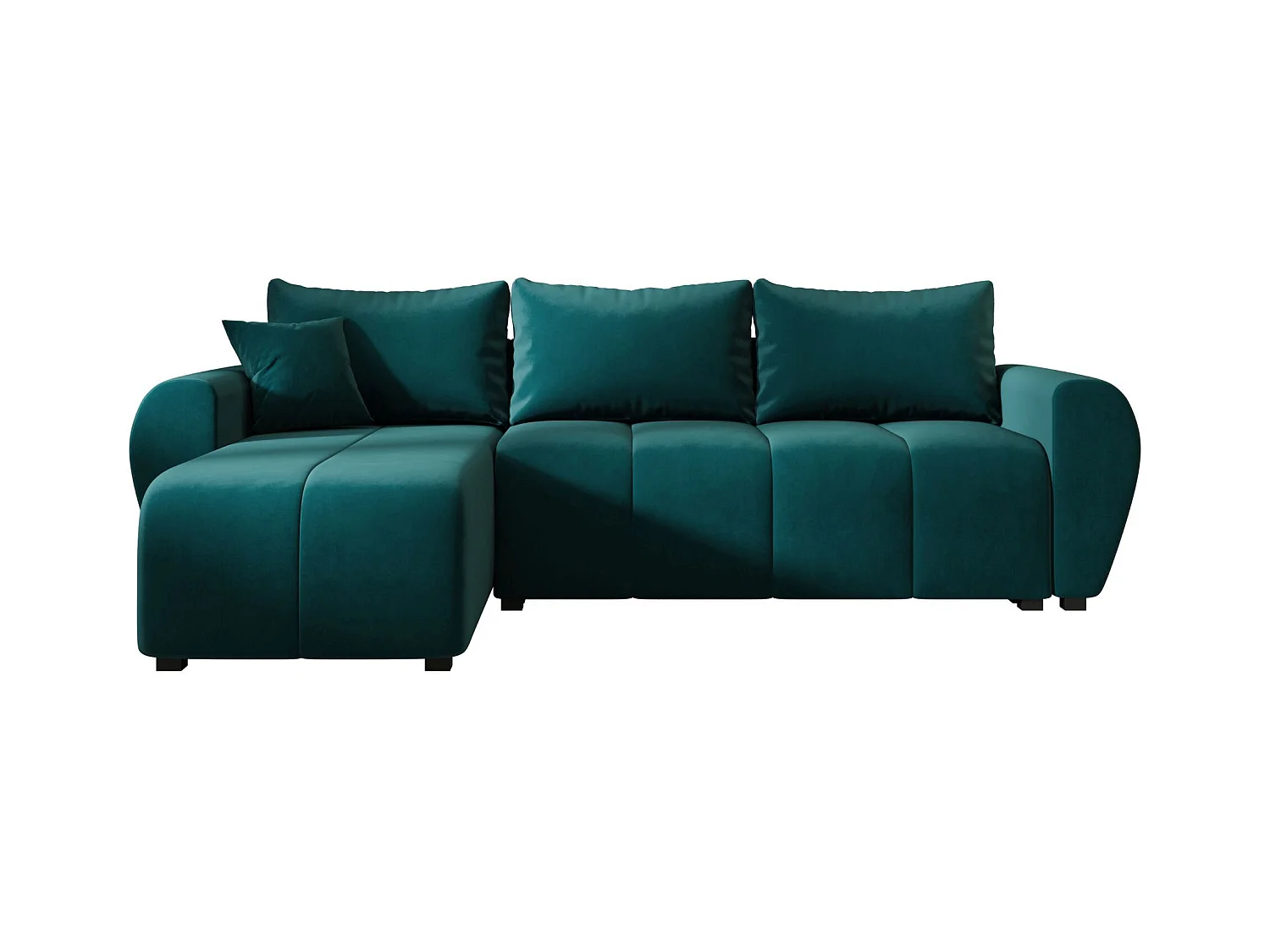 BEDANTE canapé d'angle MOLISA L Itaka 39 gauche Türkis avec fonction de couchage canapé en forme de L