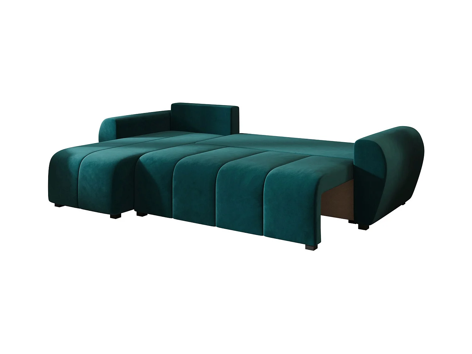 BEDANTE canapé d'angle MOLISA L Itaka 39 gauche Türkis avec fonction de couchage canapé en forme de L