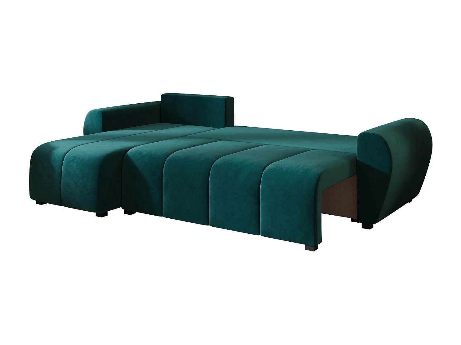 BEDANTE canapé d'angle MOLISA L Itaka 39 gauche Türkis avec fonction de couchage canapé en forme de L