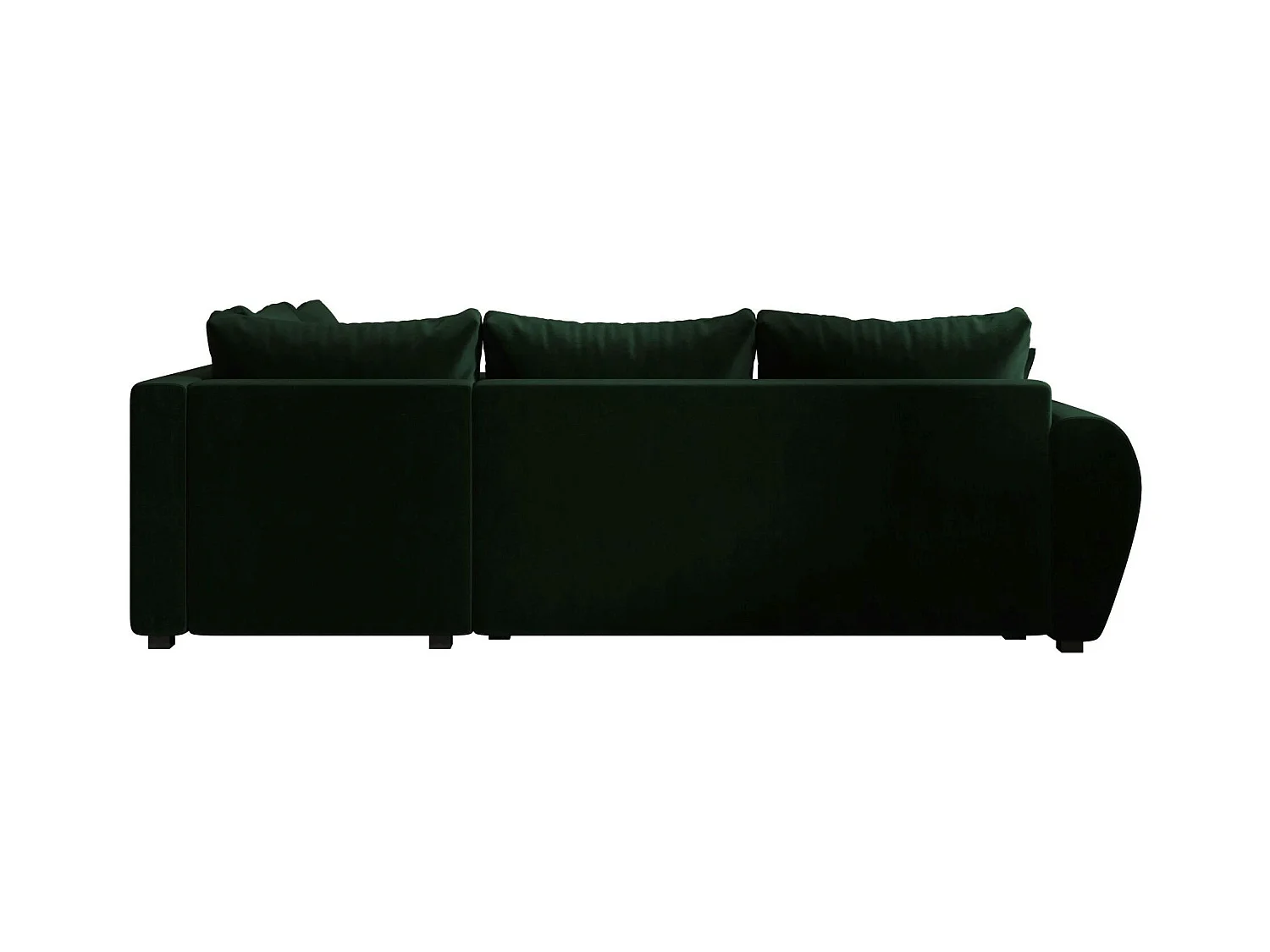 BEDANTE canapé d’angle MOLISA L PLUS Itaka 10 droit vert foncé avec fonction de couchage canapé en forme de L