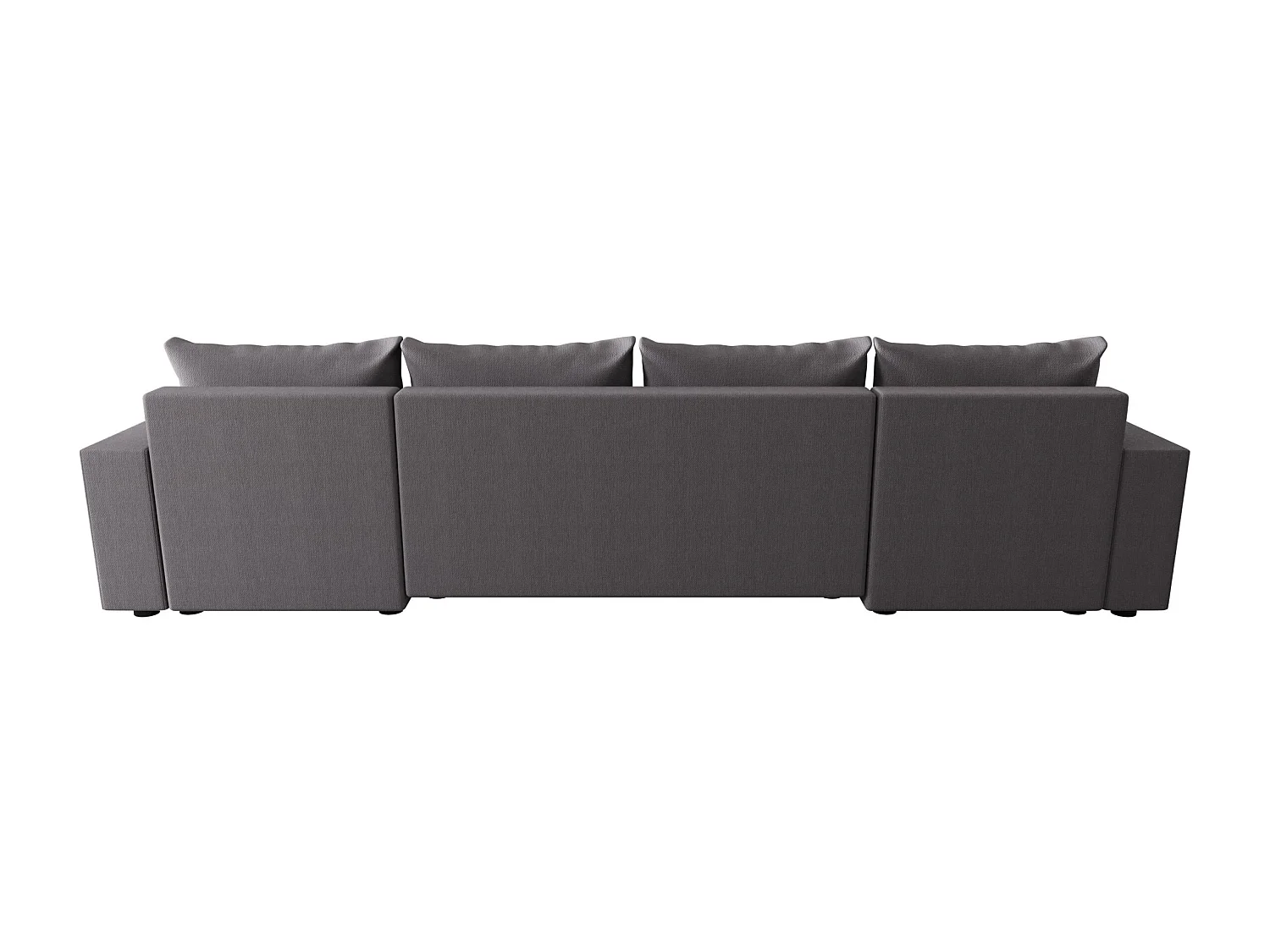 BEDANTE WOHNLANDSCHAFT HEWLET U BIS Cosmic 160 Grau mit Schlaffunktion U-Form Sofa mit Stauraum Bettkasten Wohnzimmersofa Couch Sofa Bettsofa Bettkasten Bettcouch