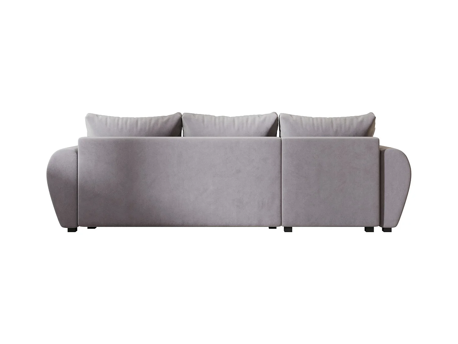 BEDANTE canapé d'angle MOLISA L Itaka 50 gauche gris avec fonction de couchage canapé en forme de L