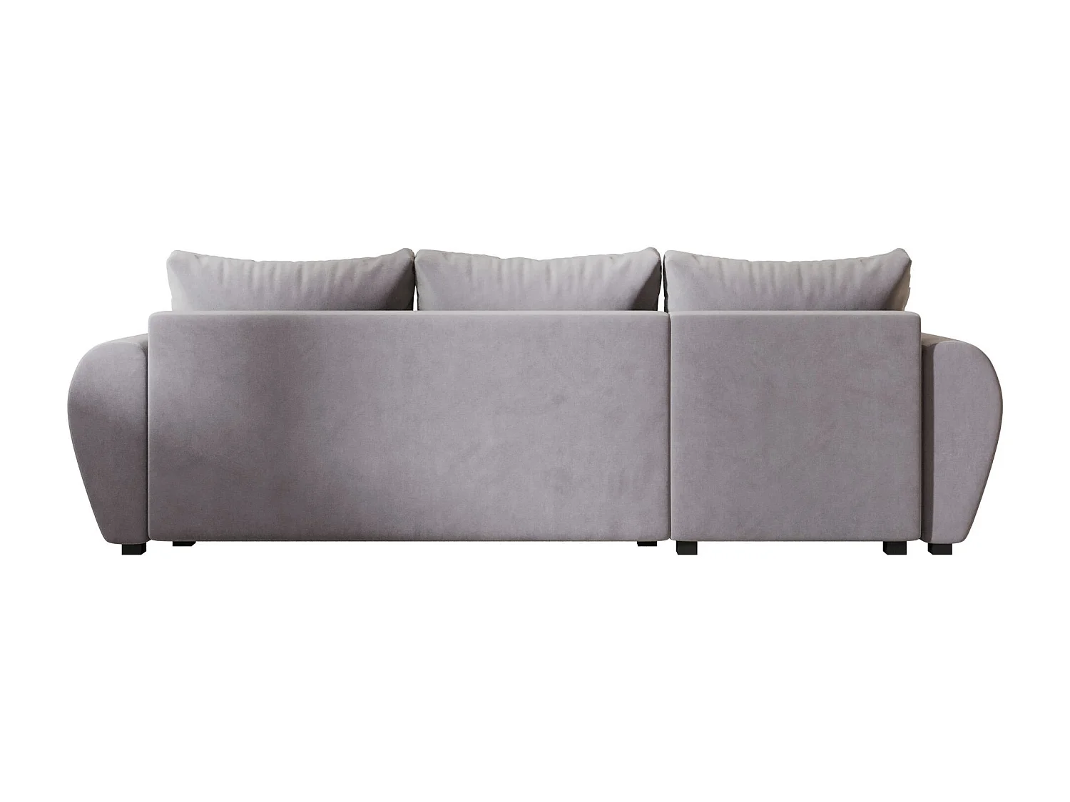 BEDANTE canapé d'angle MOLISA L Itaka 50 gauche gris avec fonction de couchage canapé en forme de L