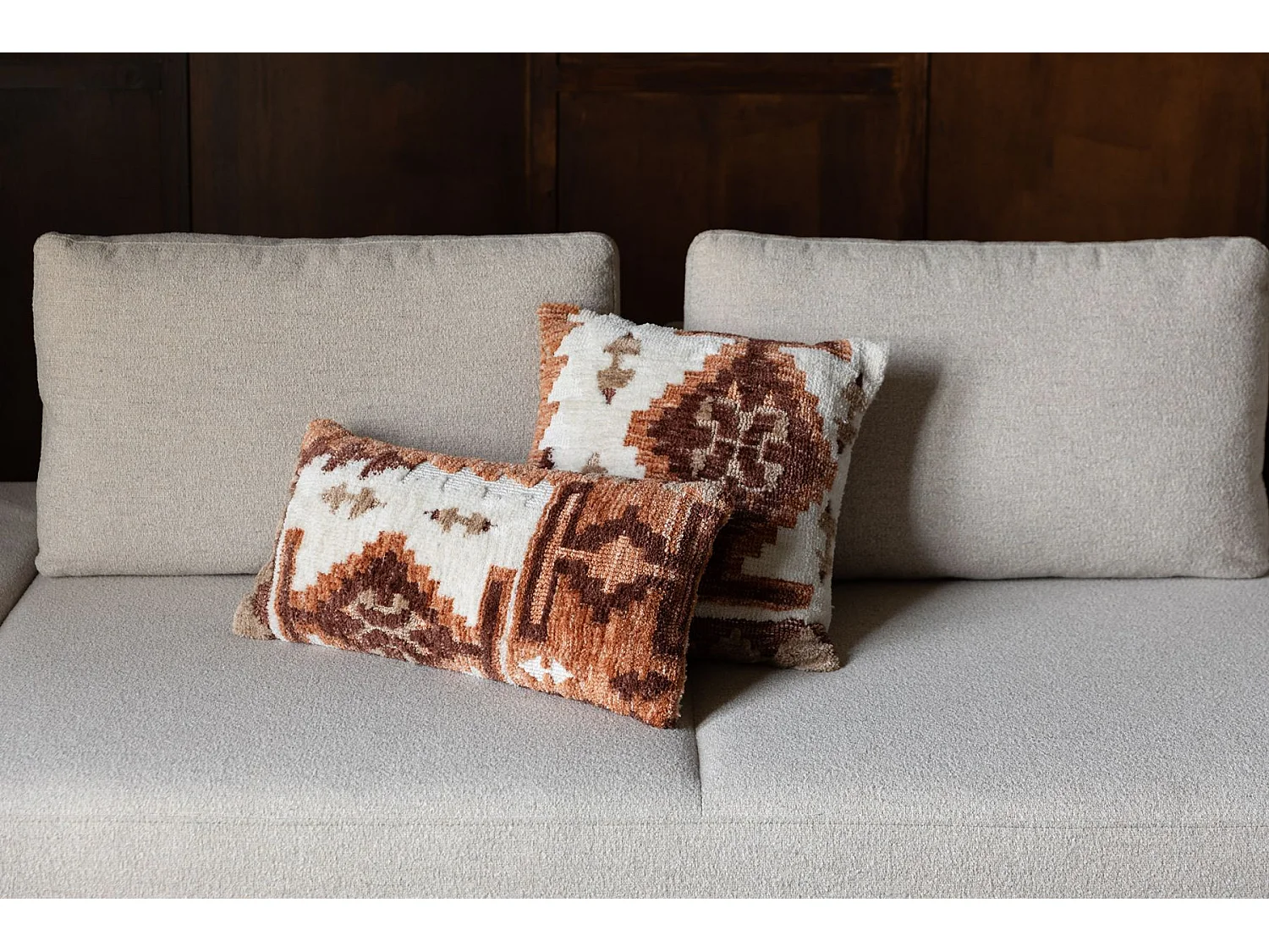 Coussin Dutchbone Maron 45x45 cm