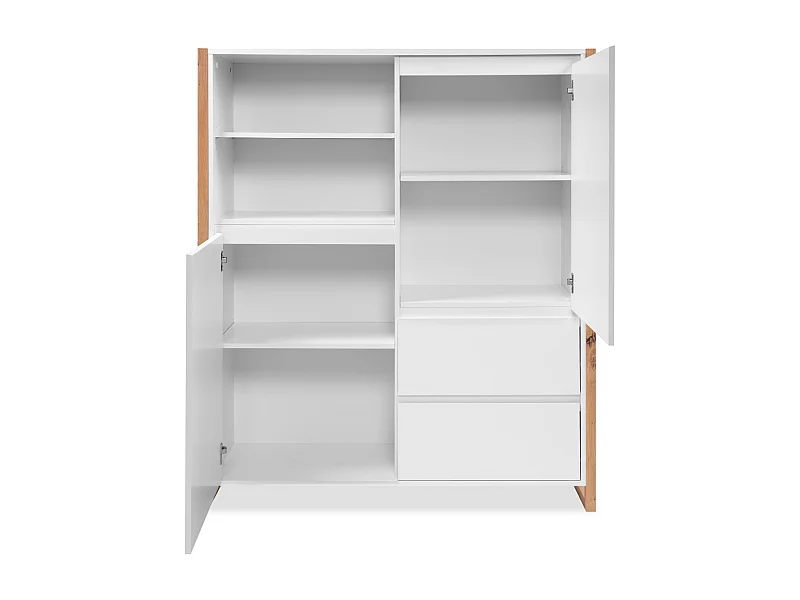 Buffet haut 2 portes 2 tiroirs L120 cm - DENVER