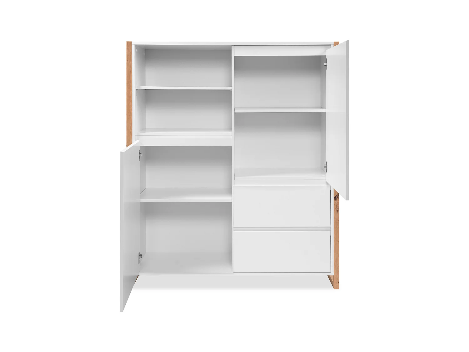 Buffet haut 2 portes 2 tiroirs L120 cm - DENVER