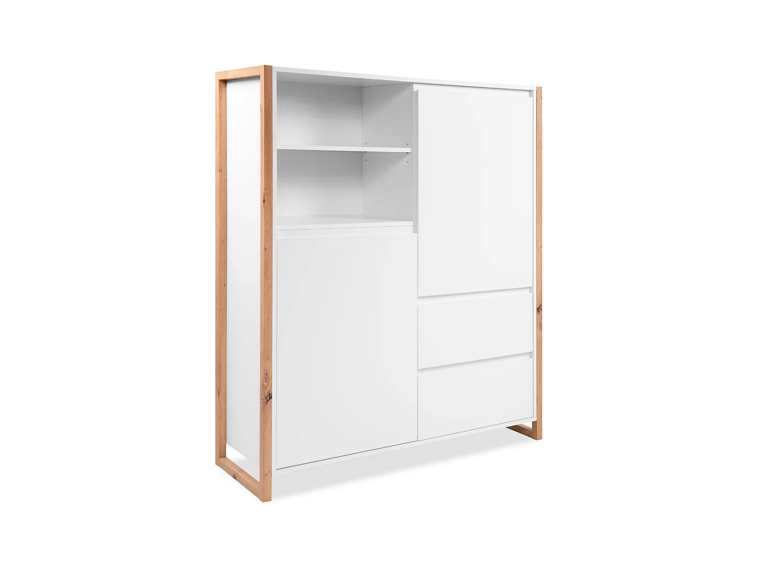 Buffet haut 2 portes 2 tiroirs L120 cm - DENVER