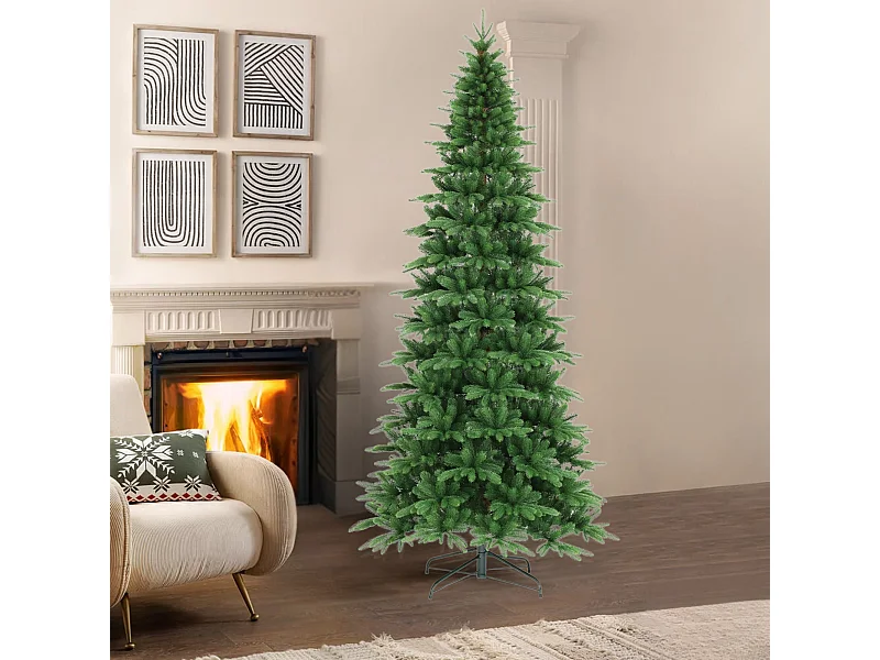 Albero di Natale slim "Zenzero" effetto Real Touch di altissima qualità h180