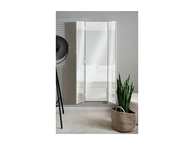 Specchio da parete Glasgow con ante laterali richiudibili 45x2x160H