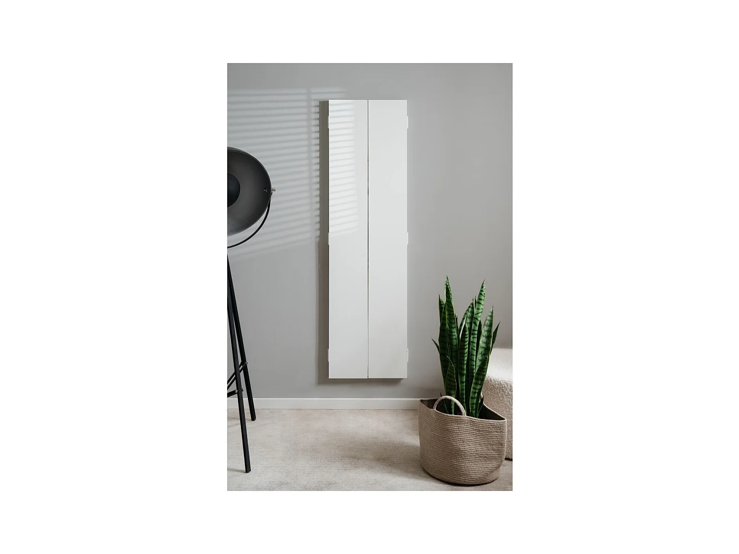 Specchio da parete Glasgow con ante laterali richiudibili 45x2x160H