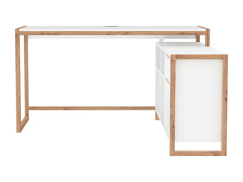 Schreibtisch 4 Fächer, 1 Tür und 1 Schublade L139 cm - DENVER