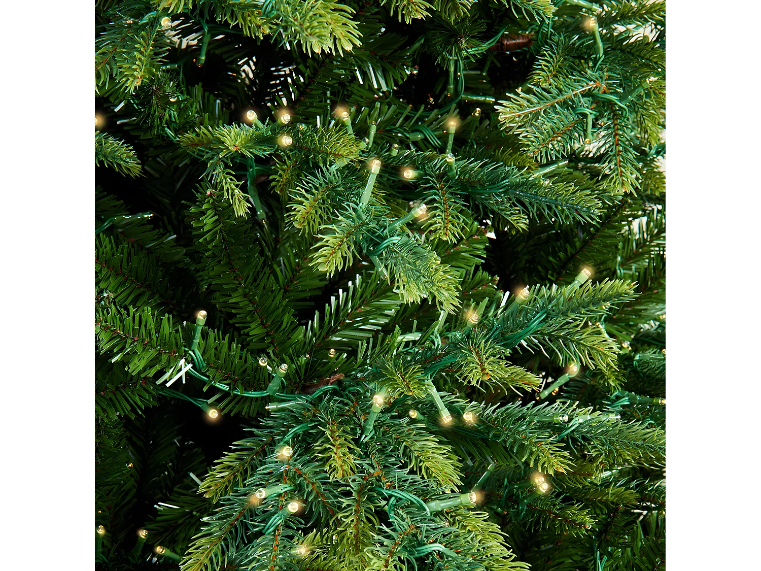 Albero di Natale "Rugiada" con luci LED in PE effetto Real Touch + PVC di altissima qualità cm 180