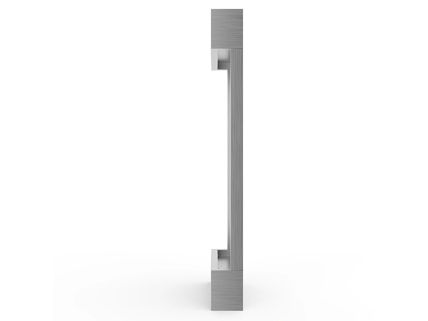 Fontaine murale extérieure/intérieure en acier inoxydable avec LED - L. 56.5 x H. 122 cm - Argenté - SOLINA