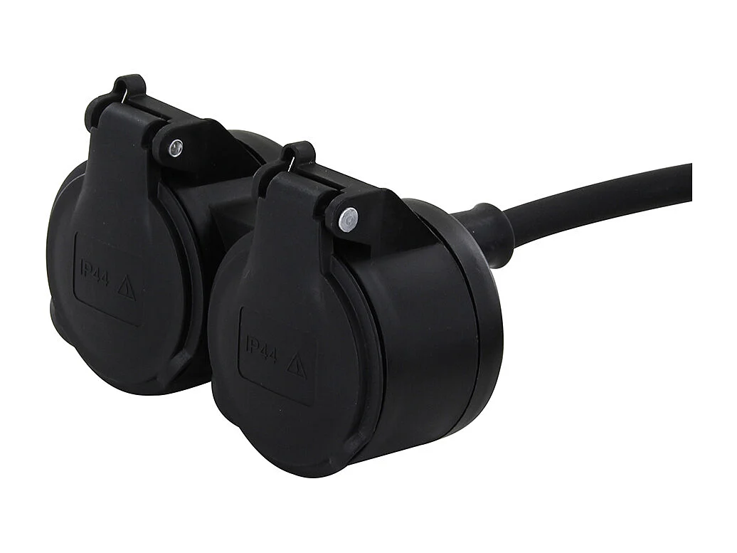 Chacon Prolongateur HO5RR-F 3 x1,5mm2- IP44 Dual-Head - 10m -