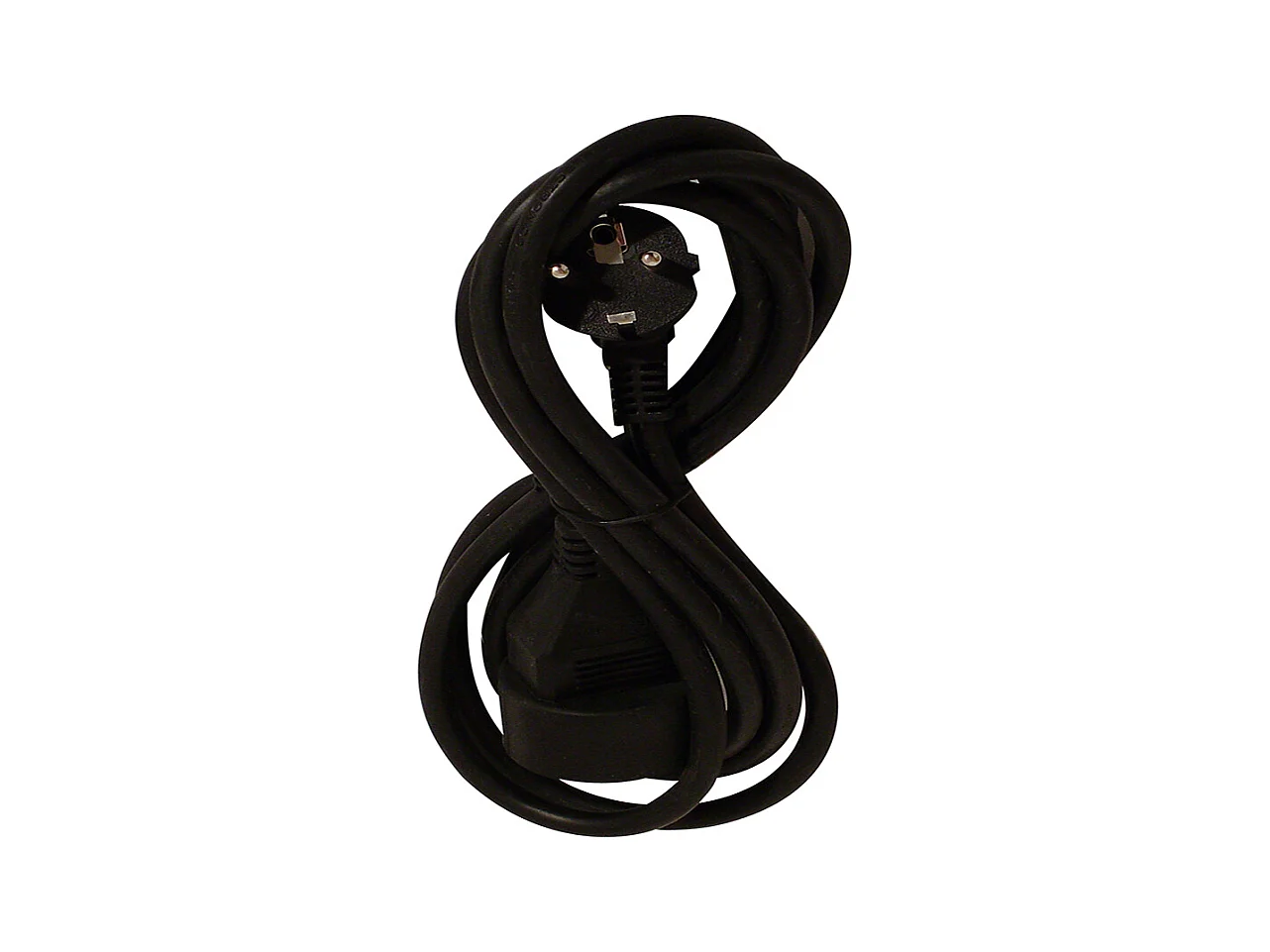 Rallonge HO5VV-F 3G 1,5mm² 3m - Noir - Chacon