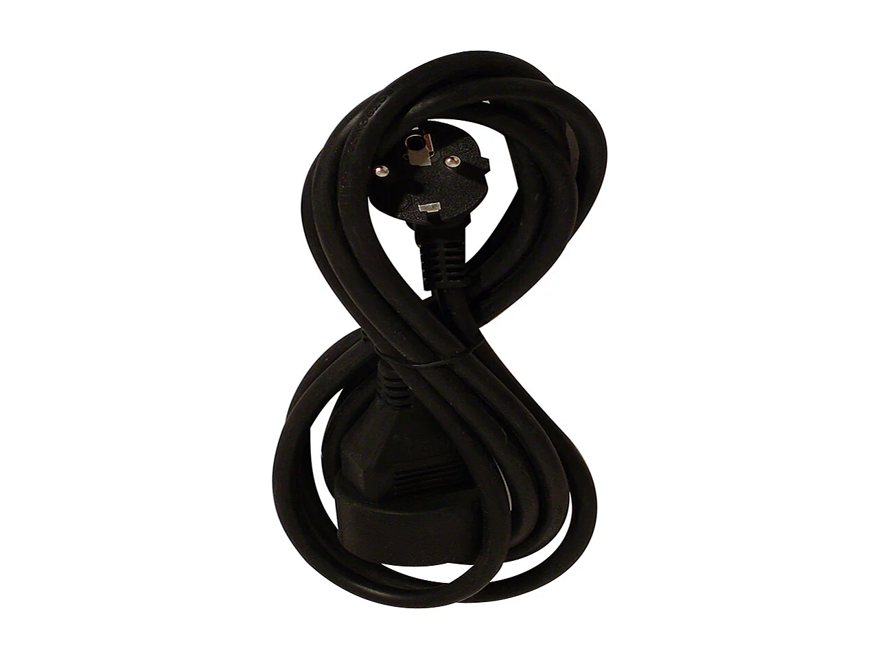 Rallonge HO5VV-F 3G 1,5mm² 3m - Noir - Chacon