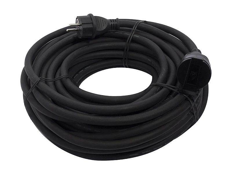 Prolongateur HO7RN-F 3 x 1,5mm² - 20m - noir - Chacon