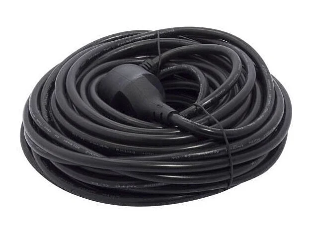 CHACON Prolongateur HO5VVF 3 x 1,5 mm2 20 m - Noir