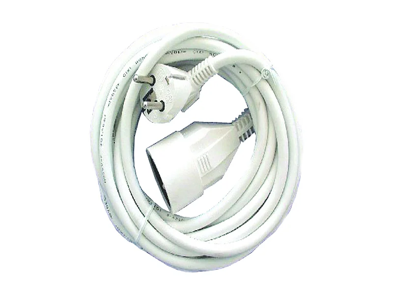 Prolongateur HO5VVF 3x1,5mm²- 5m - Blanc - Chacon