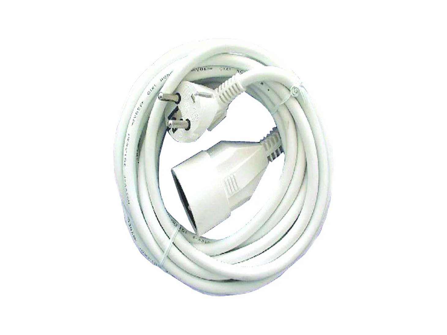 Prolongateur HO5VVF 3x1,5mm²- 5m - Blanc - Chacon