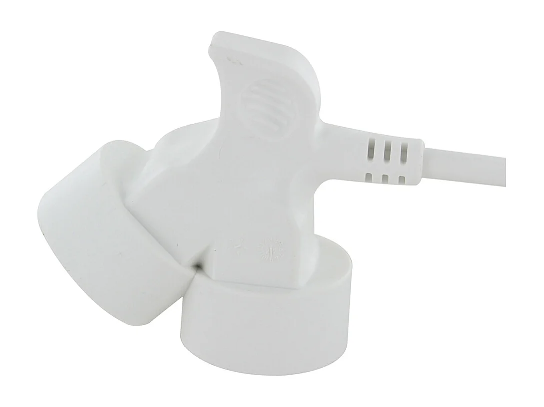 Prolongateur double tête 3m - blanc - Chacon