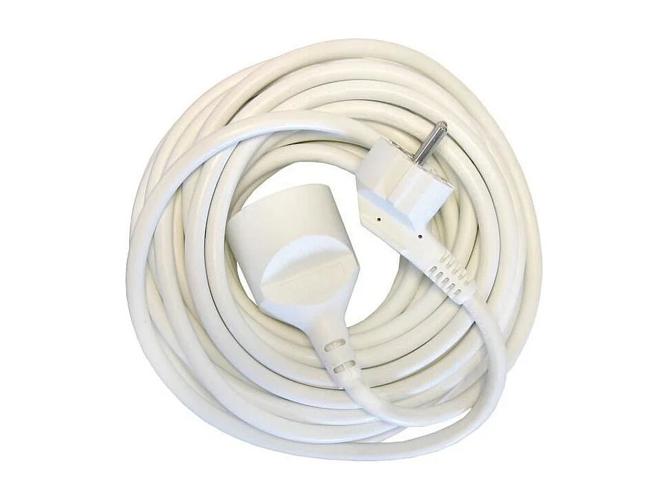 CHACON Prolongateur HO5VVF 3 x 1,5 mm2- 10 m - Blanc