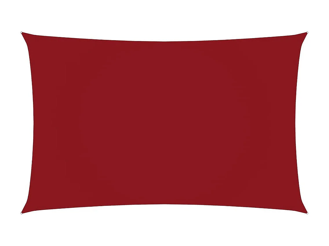 Voile de parasol Tissu Oxford rectangulaire 3x6 m Rouge
