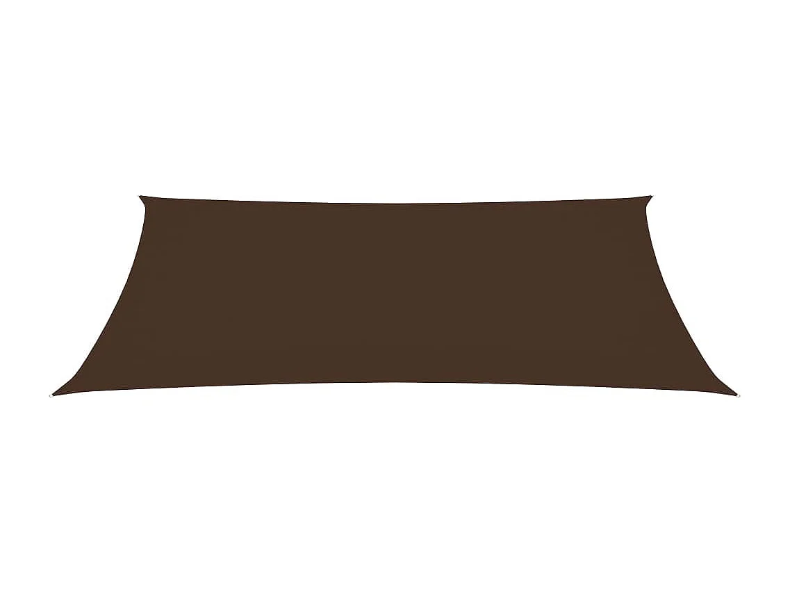Voile de parasol Tissu Oxford rectangulaire 3x6 m Marron