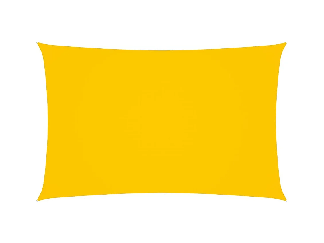 Voile de parasol Tissu Oxford rectangulaire 3x6 m Jaune