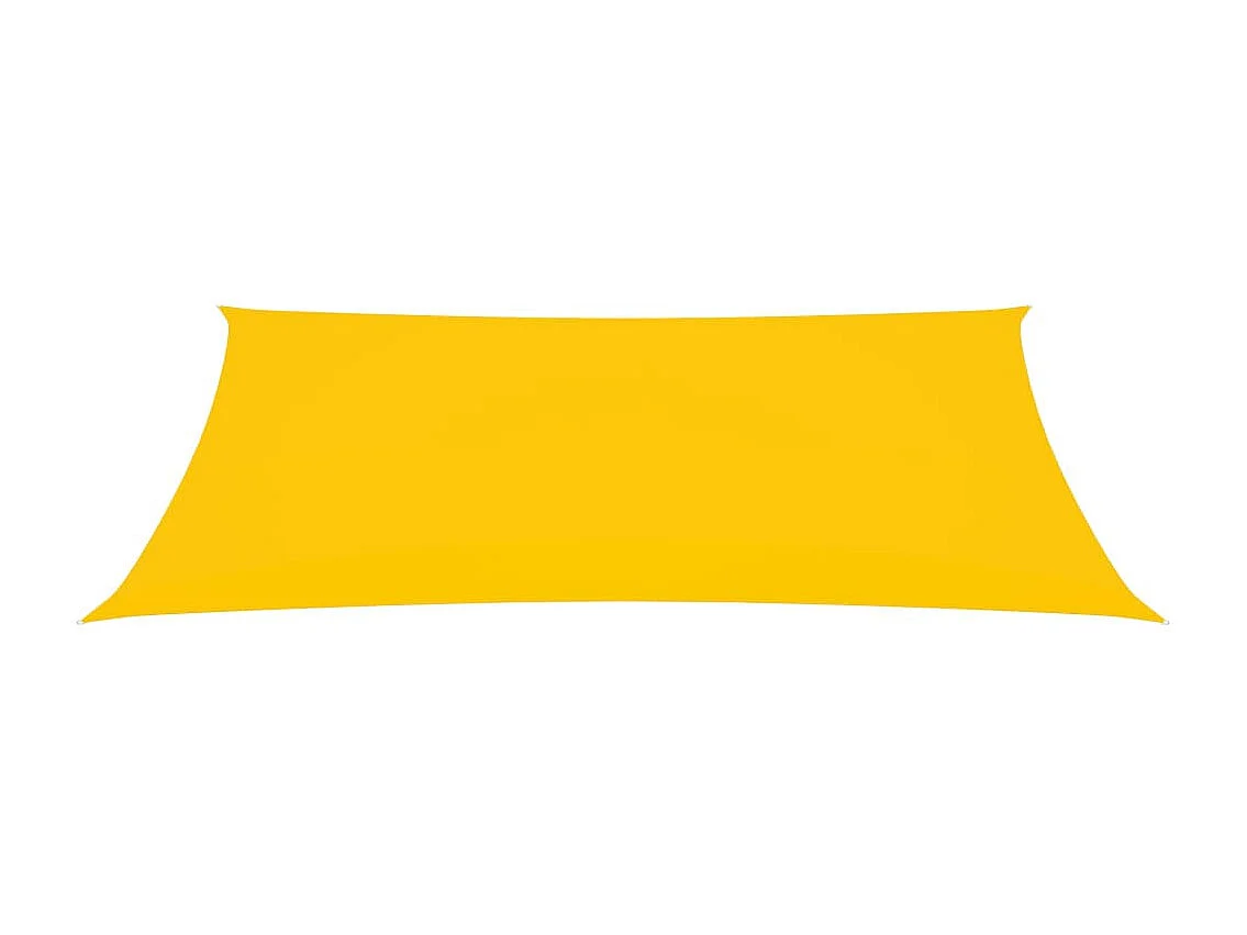 Voile de parasol Tissu Oxford rectangulaire 3x6 m Jaune