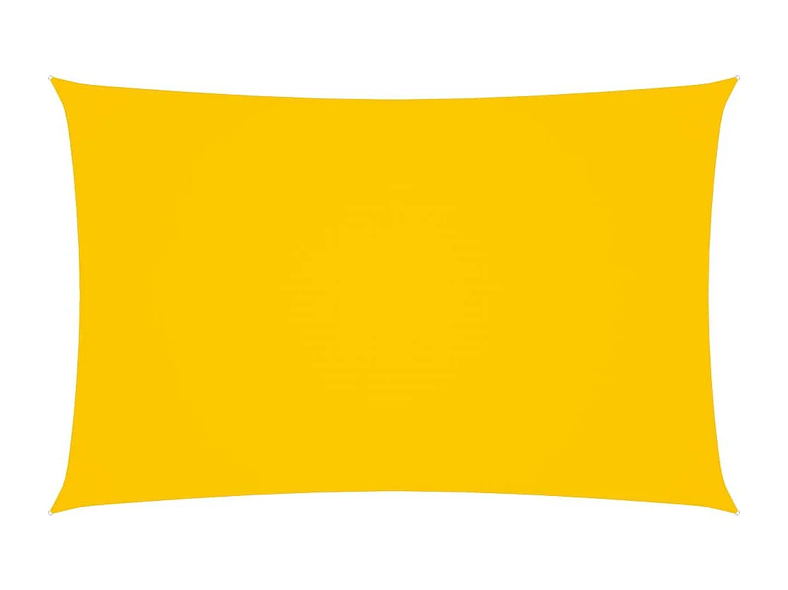 Voile de parasol Tissu Oxford rectangulaire 3x6 m Jaune
