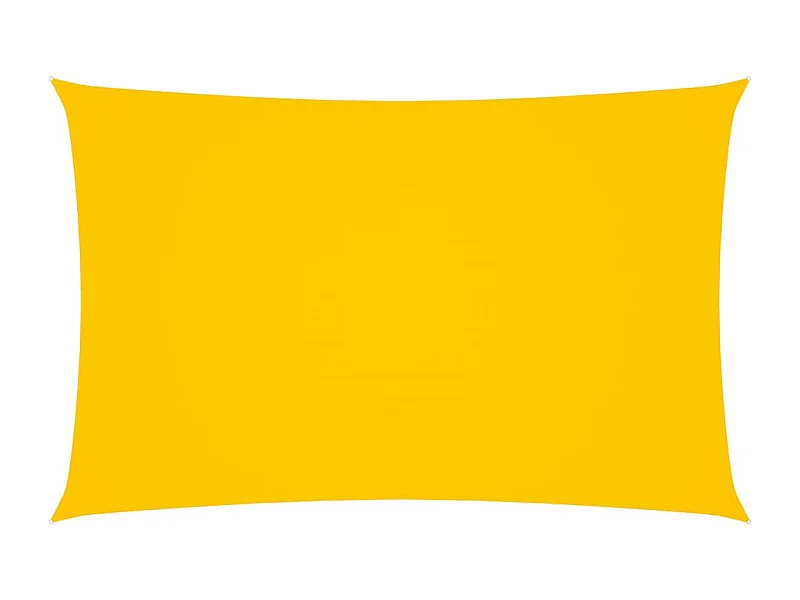 Voile de parasol Tissu Oxford rectangulaire 3x6 m Jaune