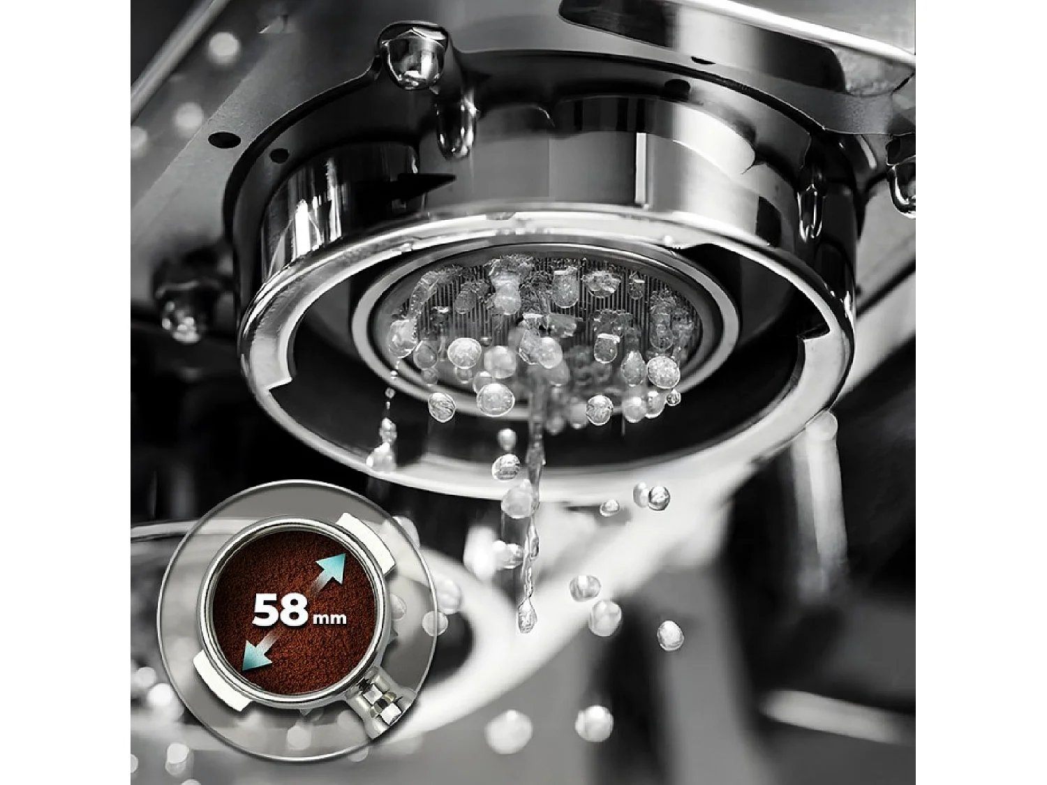 Cafetera superautomática Cecotec Baristeo Iconic 2440W 1,7L 15 bares inox