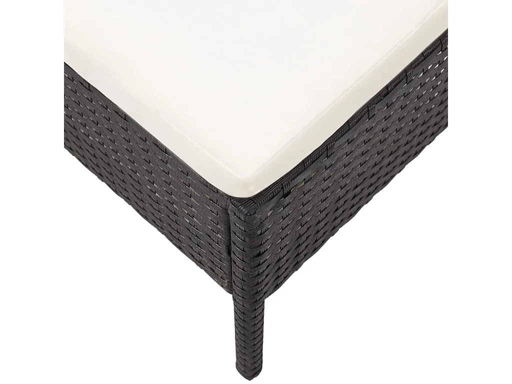 Conjunto de muebles de jardín de ratán sintético tejido a mano, sofá empalmable, mesa de centro, 6 piezas, sofá esquinero para salón de patio