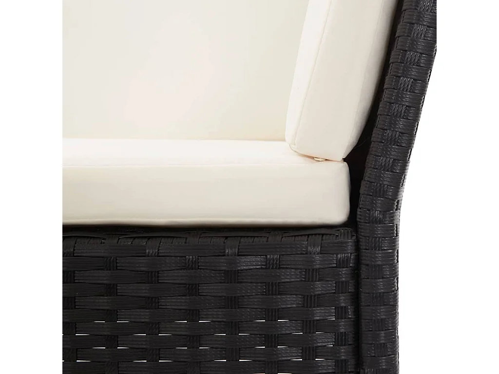 Conjunto de muebles de jardín de ratán sintético tejido a mano, sofá empalmable, mesa de centro, 6 piezas, sofá esquinero para salón de patio