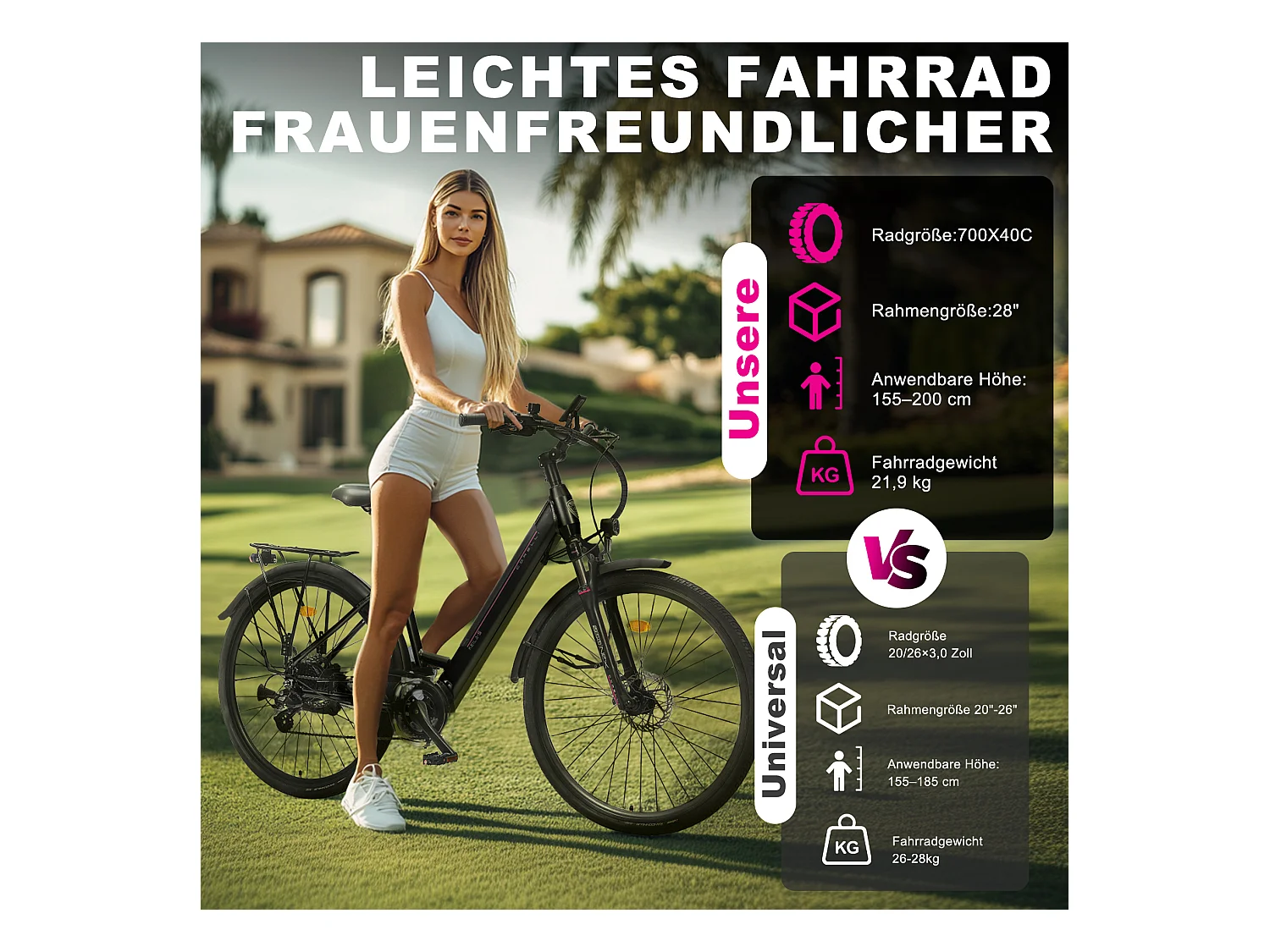 Vélo électrique Oryxearth bleu roi - Urbain/Pedelec - Léger, puissant et ultra-pratique