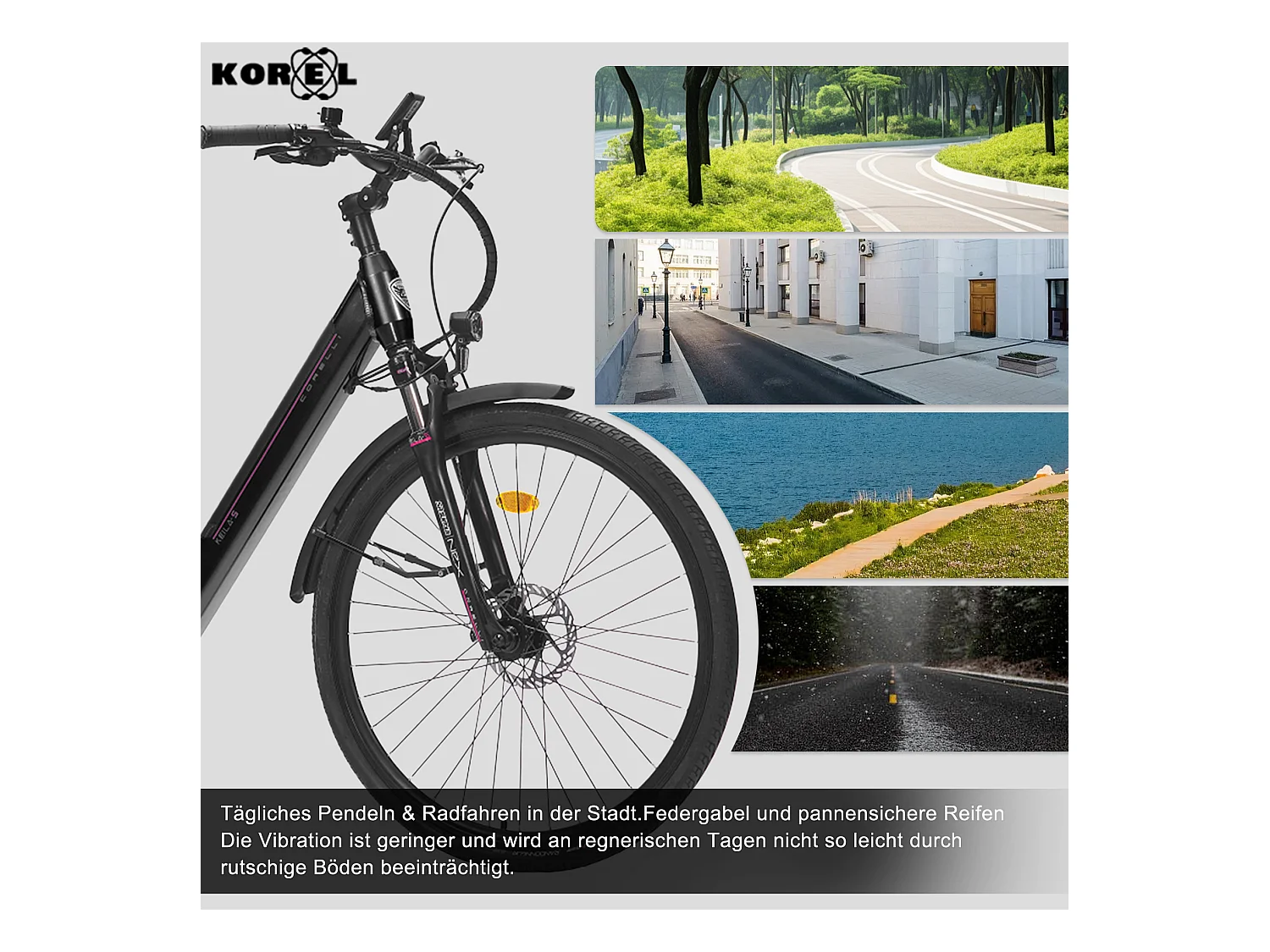 Vélo électrique Oryxearth bleu roi - Urbain/Pedelec - Léger, puissant et ultra-pratique