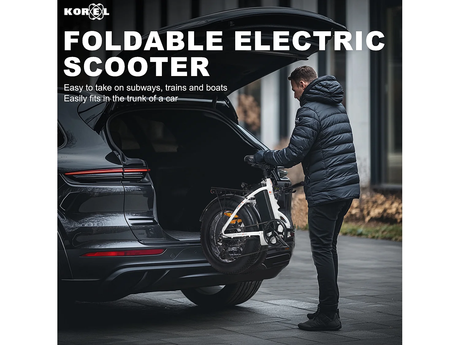 Vélo électrique pliant blanc 20 pouces – Léger, puissant et ultra-pratique – Batterie 36 V