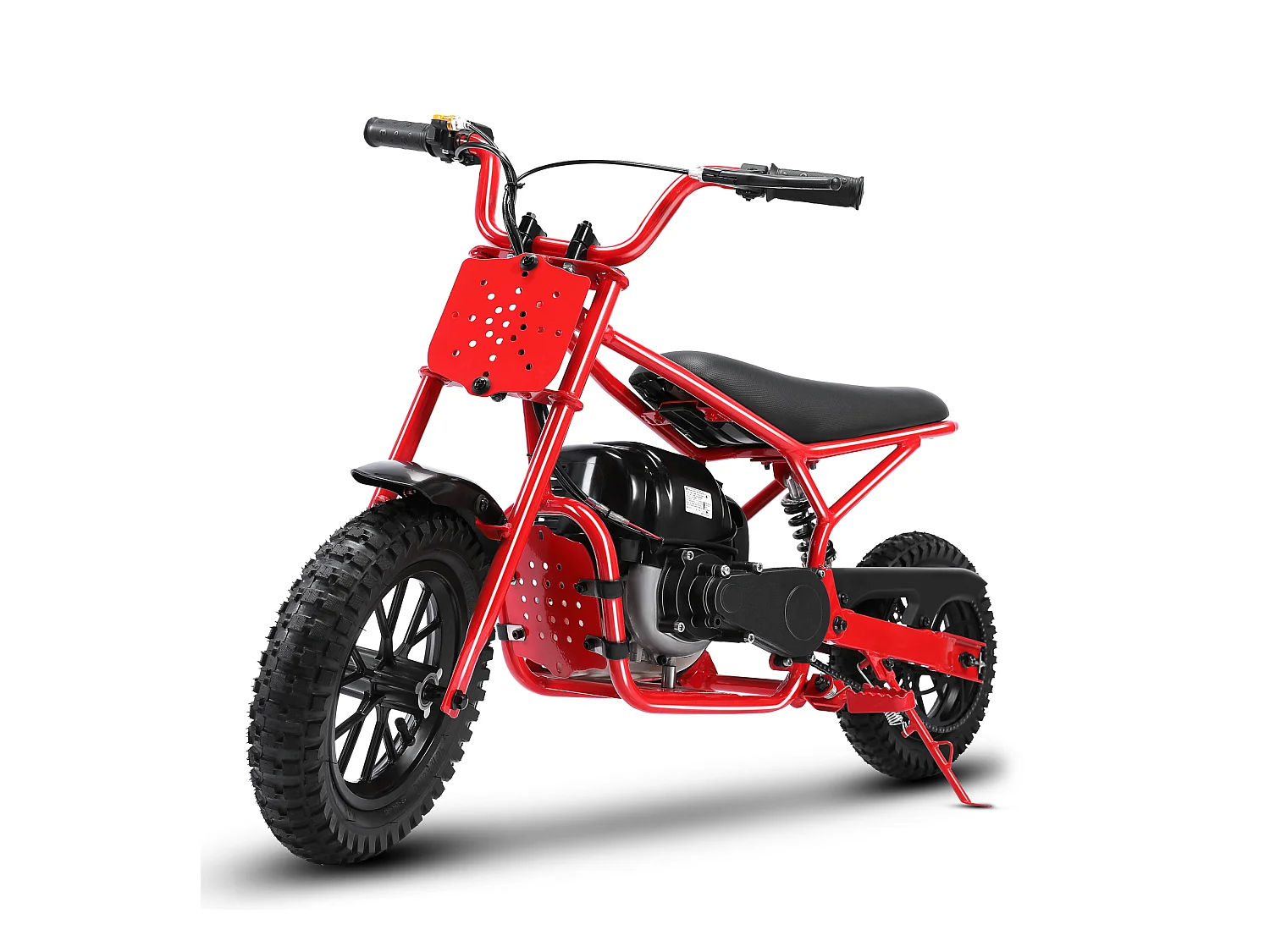 Oryxearth 37.7CC 4-Temps Dirt Bike para Niños, Mini Moto a Gasolina, Transmisión Automática y Arranque por Tracción, Rojo