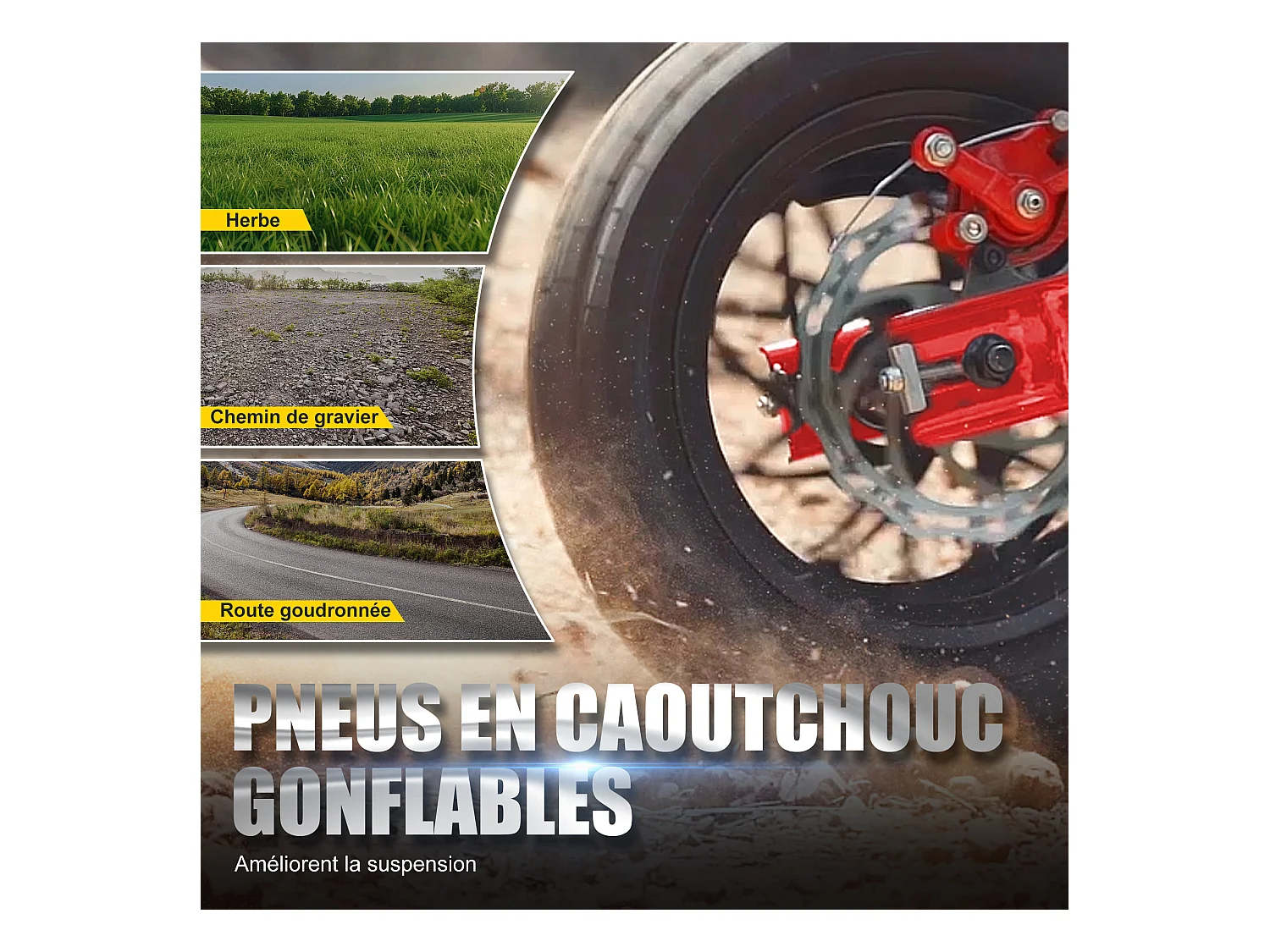 Oryxearth 37.7CC 4-Temps Dirt Bike para Niños, Mini Moto a Gasolina, Transmisión Automática y Arranque por Tracción, Rojo