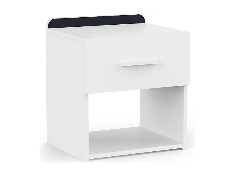 Table de chevet "Reverso" - Blanc mat
