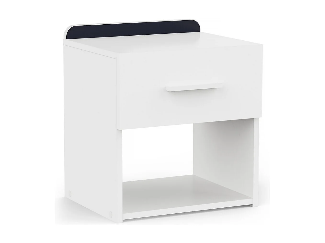 Table de chevet "Reverso" - Blanc mat