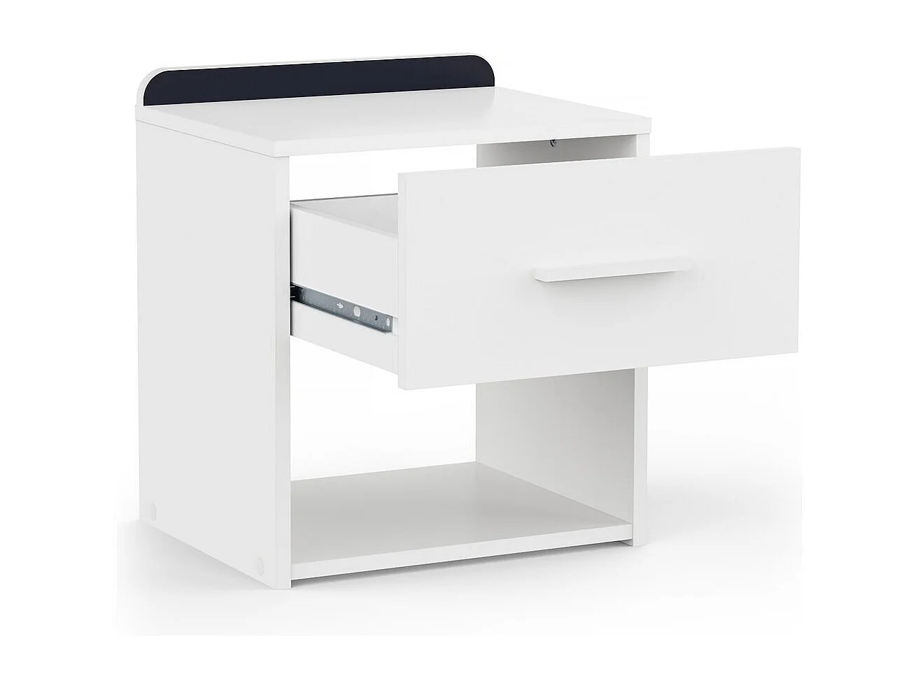 Table de chevet "Reverso" - Blanc mat
